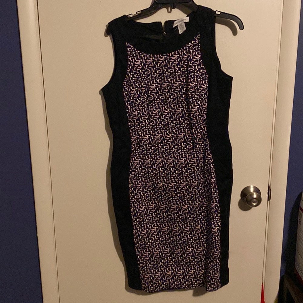 Black/pink dress sz 10